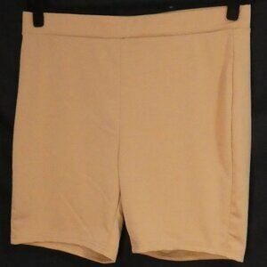 SHIEN - Curve | 2XL | Beige Biker Shorts
